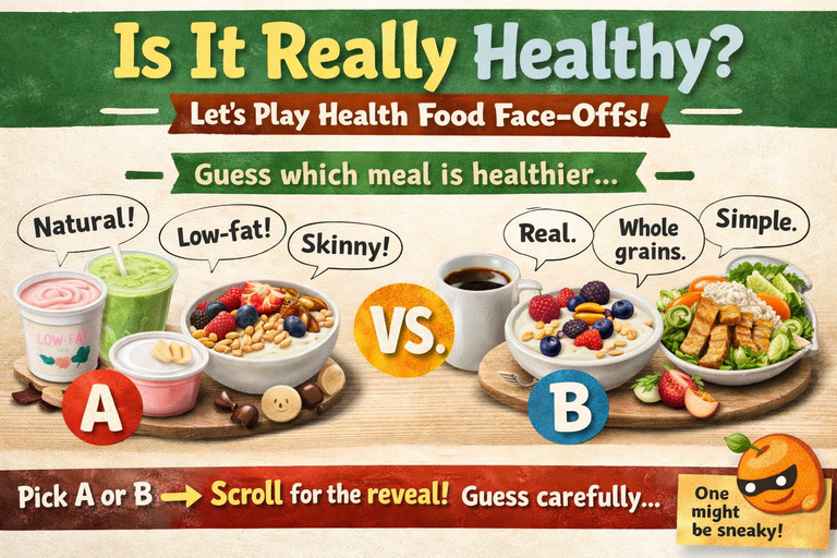 Is it really healthy? food face-offs vs